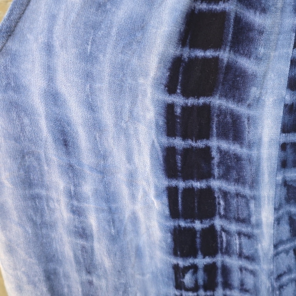 Nasty Girl Blue Tie Dye Gauze Cover Up Jumpsuit 6 M - Picture 6 of 8